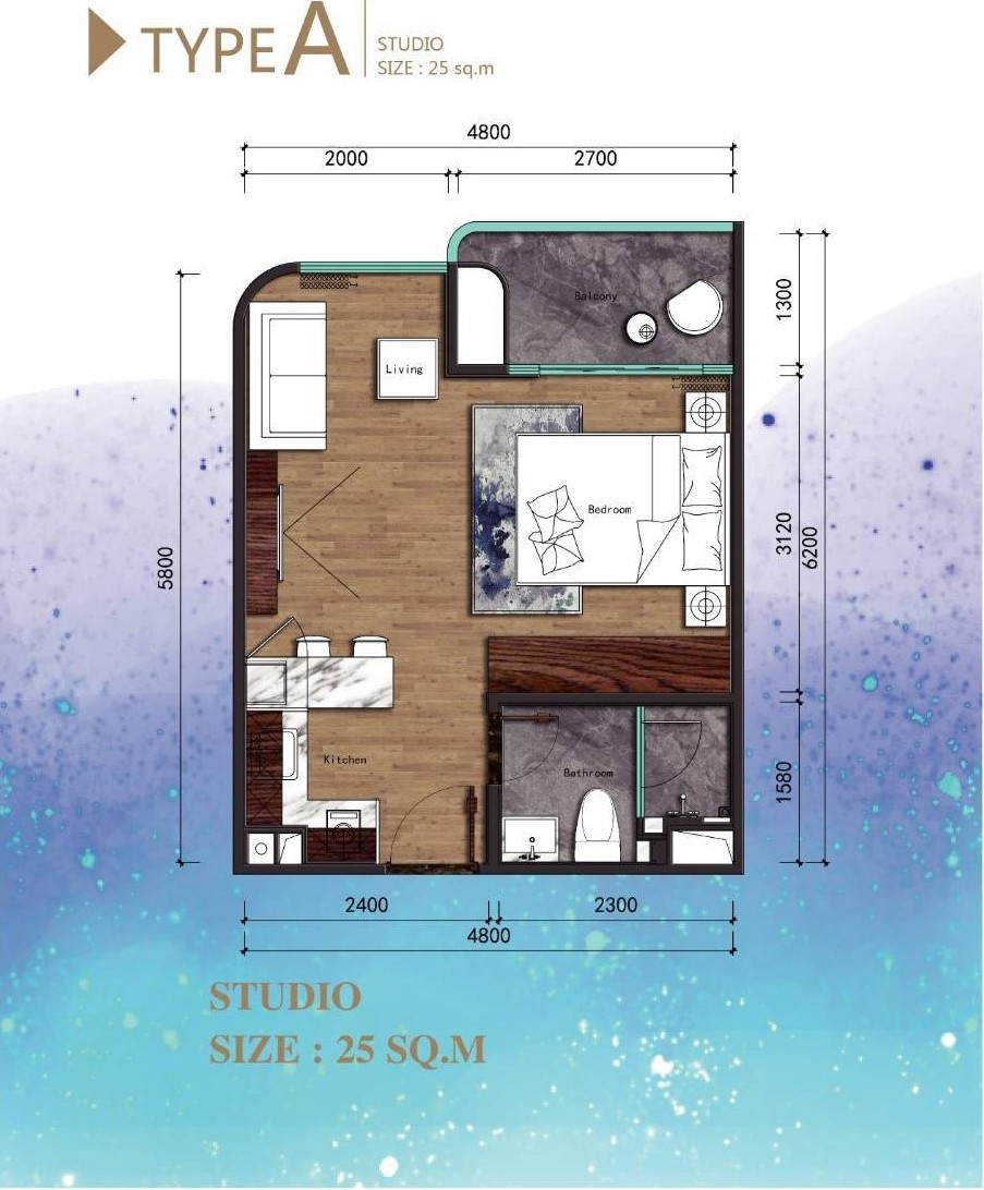 STUDIO floorplan
