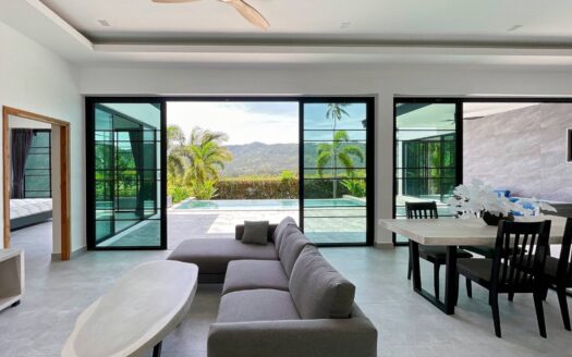 3 Bedroom, 3 Bathroom Pool Villa With Mountain View in Lamai
